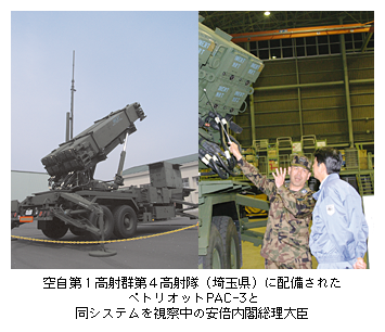 �󎩑�1���ˌQ��4���ˑ��i��ʌ��j�ɔz�����ꂽ�y�g���I�b�gPAC-3�Ɠ��V�X�e�������@���̈��{���t������b