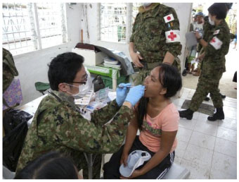 フィリピンにおける国際緊急援助活動の画像