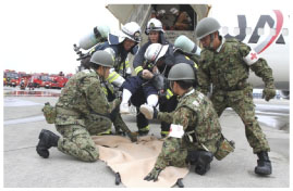 沖縄県那覇空港航空機事故対策総合訓練の画像