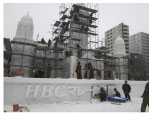 雪像の制作の画像
