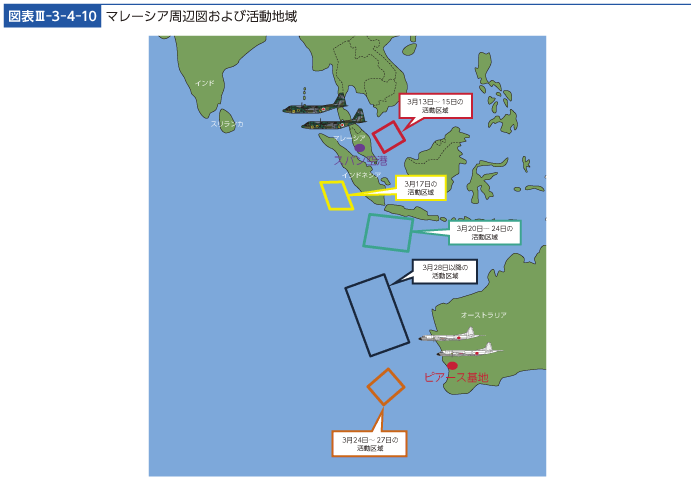 図表III-3-4-10　マレーシア周辺図および活動地域