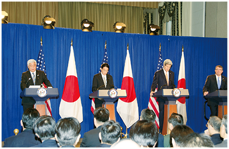 日米の防衛・外務4閣僚の画像
