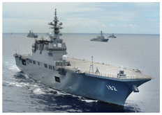 海自と米海軍の艦艇の画像