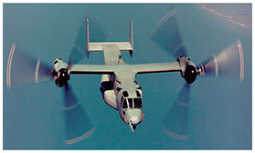 写真は米海兵隊オスプレイ（MV－22）の画像