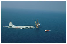 警戒監視する海自P-3Cの画像