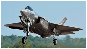 国内企業が製造参画するF-35A戦闘機（写真は米国製）の画像