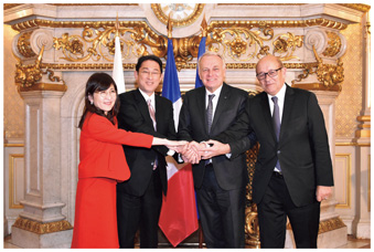 パリにおける第3回日仏「2＋2」に参加した稲田防衛大臣（17（平成29）年1月）