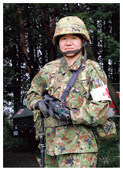 訓練中の高原即応予備2等陸曹