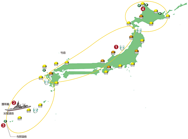 わが国周辺海空域における警戒監視
