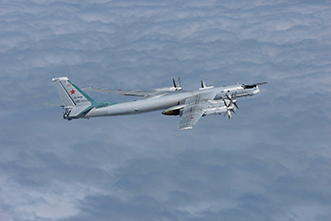 わが国の領空を侵犯したロシアTu-95長距離爆撃機（19（令和元）年6月）