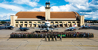 多国間共同訓練（レッド・フラッグ・アラスカ）に参加した日米シンガポール三か国の航空機及び人員（18（平成30）年6月）