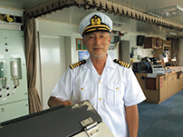 「はくおう」艦橋における筆者