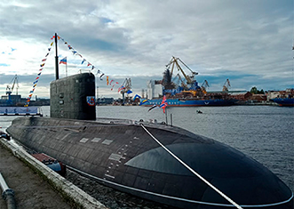 （カリブル搭載可能）2020年10月に太平洋艦隊に就役した改良型キロ級潜水艦「ヴォルホフ」【ロシア国防省】