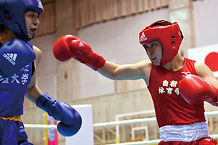 平成30年全日本選手権での著者（右側）
