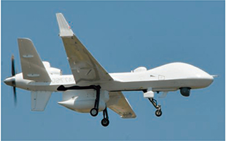 海自が導入を決定した滞空型無人機MQ-9B（シーガーディアン）（写真は同型機）