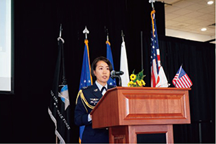 日米同盟に関して講演する筆者