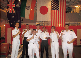 インド海軍士官との交流