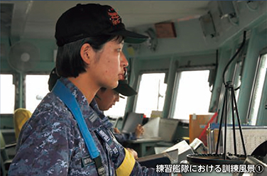 練習艦隊における訓練風景①