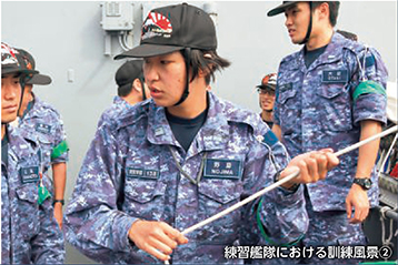 練習艦隊における訓練風景②